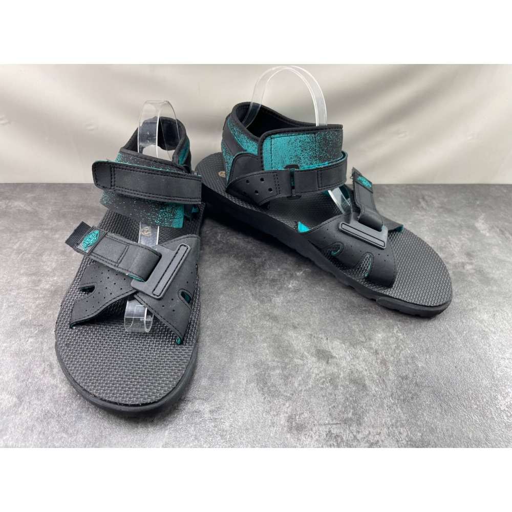 Rugged Outback Trail Hiking Sandals Men 12 M Shoes Green Black Comfort Casual